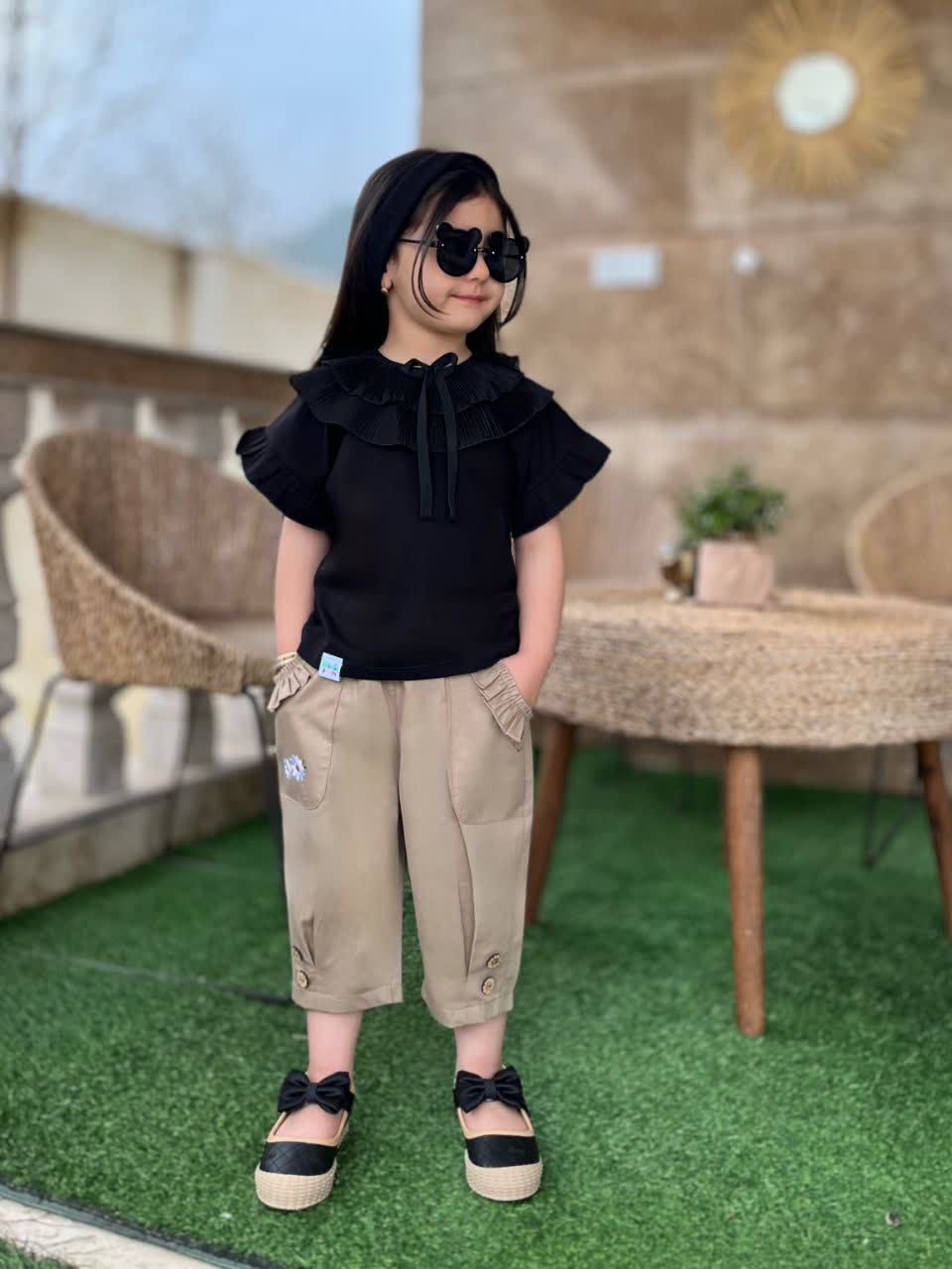 تیشرت شلوارک بابونه